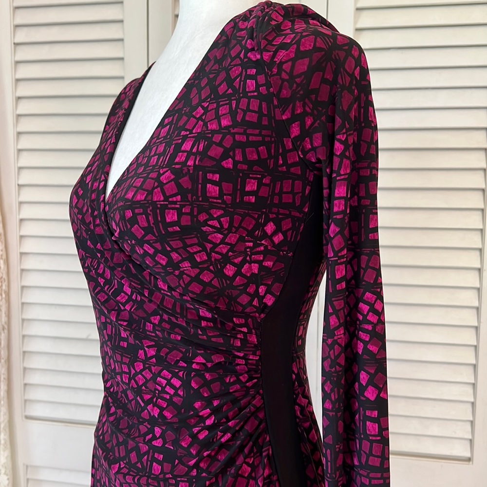 Chaps Faux Wrap Business Casual or Cocktail Dress Size MP - Picture 12 of 17